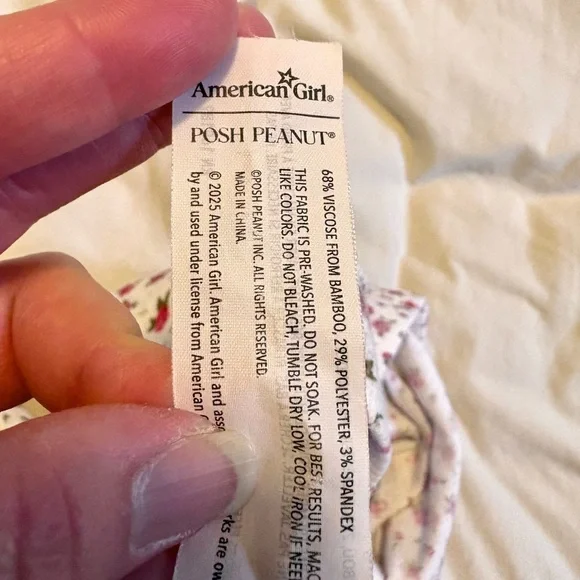 Posh Peanut x American Girl “Rosebud” Bamboo Pajama Bottoms size XXXL - Picture 2 of 6